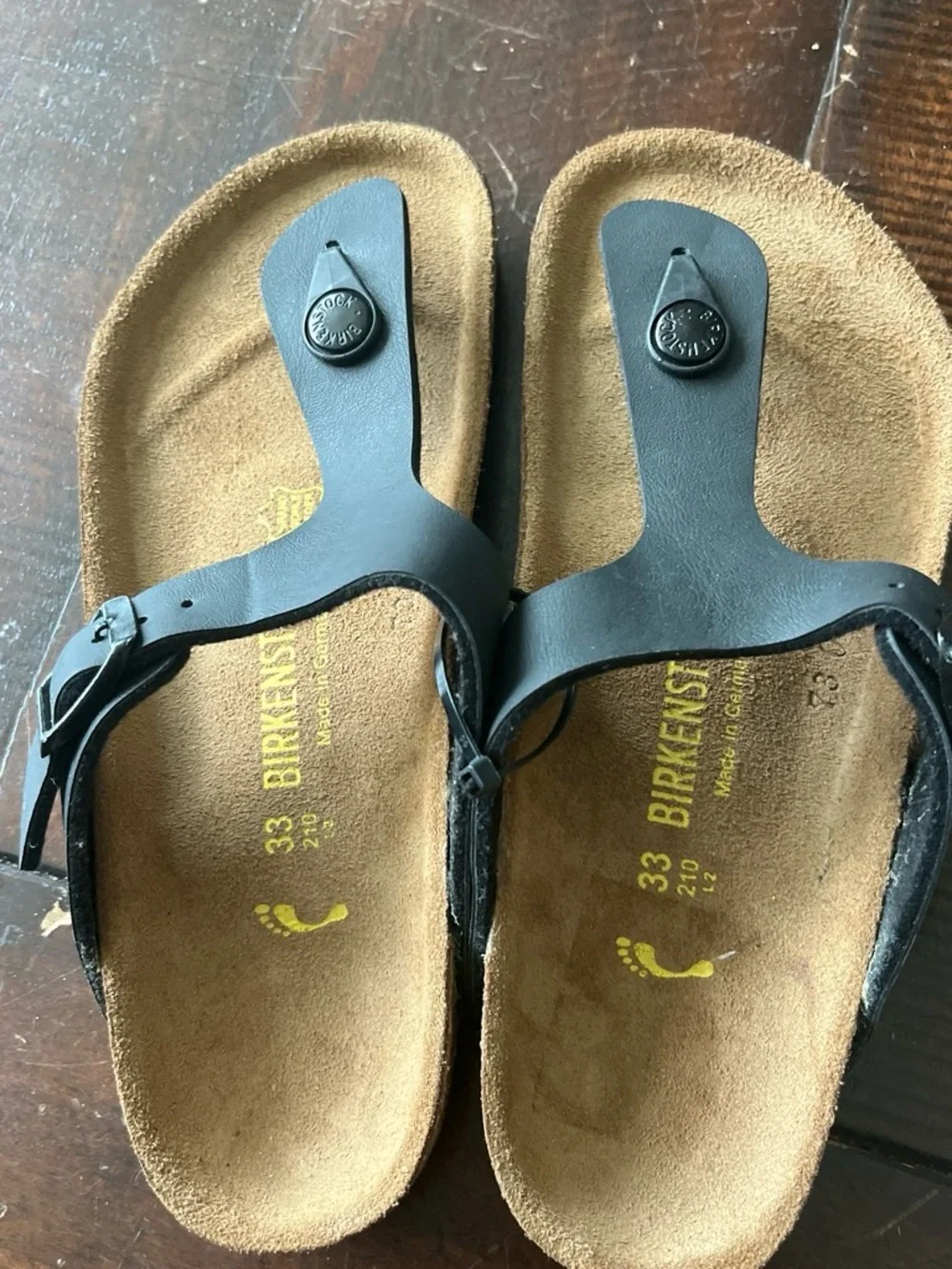 Kids Birkenstock  Black Sandals made in Germany